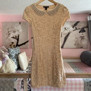 Forever 21 Mini Lace and Collar Dress